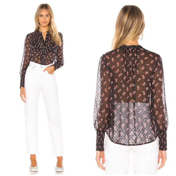 Free People Flowers In December Blouse - Picture 15 of 15